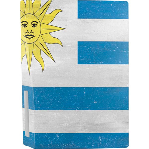 Uraguay Flag Distressed PS5 Console Skin
